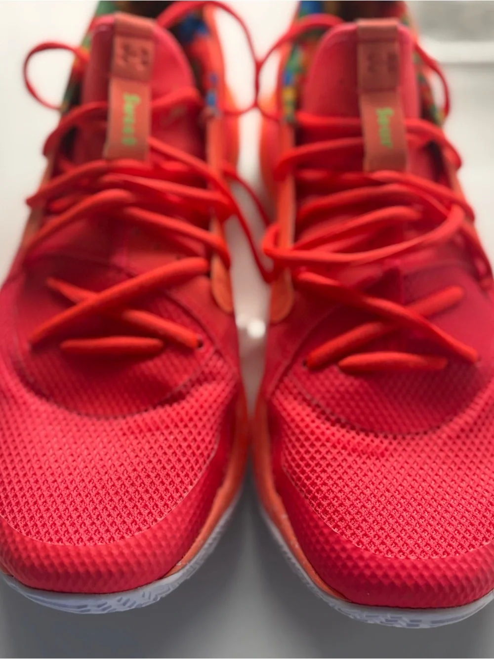 Under Armour x Sour Patch Kids Curry 7 Peach Plasma Basketball Shoes size 10.5